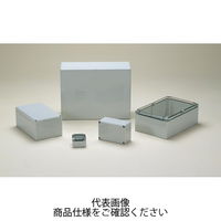 タカチ電機工業 DPCP型防水・防塵ポリカーボネートボックス カバー/透明・ボディー/ホワイトグレー DPCP233011T 1台（直送品）