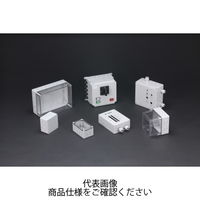 タカチ電機工業 SPCM型防水・防塵ポリカーボネートボックス カバー/透明・ボディー/ホワイトグレー SPCM131813T 1台（直送品）