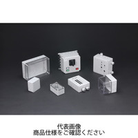 タカチ電機工業 SPCM型防水・防塵ポリカーボネートボックス カバー/ホワイトグレー・ボディー/ホワイトグレー SPCM181815G 1台（直送品）