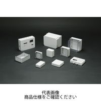 タカチ電機工業 SPCP型防水・防塵ポリカーボネートボックス カバー/透明・ボディー/ホワイトグレー SPCP181813T 1台（直送品）