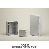 タカチ電機工業 WPCP型防水・防塵ポリカーボネート開閉式ボックス カバー/透明・ボディー/ホワイトグレー WPCP306013T 1台（直送品）