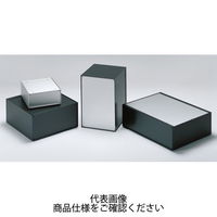 タカチ電機工業 POS型パネル脱着アルミサッシケース ブラック POS249ー43ー33BB 1台 POS249-43-33BB（直送品）