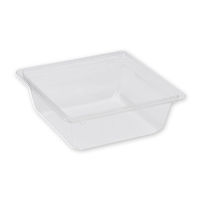 【ケース販売】惣菜容器 バイオカップキューブ 本体 17-60 B 004450491 1ケース(50枚入×8袋)（直送品）