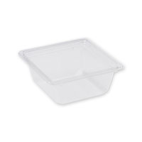 【ケース販売】惣菜容器 バイオカップキューブ 本体 15-60 B 004450490 1ケース(50枚入×12袋)（直送品）