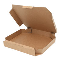 【ケース販売】SWAN 食品容器 ピザ箱 14インチ用 未晒無地 004200553 1ケース(25枚入×4袋 合計100枚)（直送品）