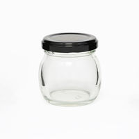 ケース販売】保存瓶 黒キャップ 10個セット K180四角 007896006
