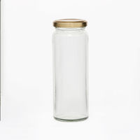 【ケース販売】保存瓶 金キャップ 10個セット L-200 007896010 1ケース(10個入×10セット 合計100個)（直送品）
