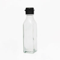 【ケース販売】保存瓶 黒ヒンジキャップ