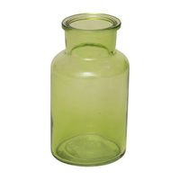 【ケース販売】リード商事 フラワーベース カラーベース HTGL-18GR グリーン 008700974 1ケース(6個入)（直送品）