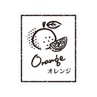 シモジマ 【ケース販売】HEIKO 透明フレーバーシール オレンジ 007062928　1ケース(60枚入×10束 合計600枚)（直送品）