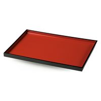 KMA SOデリカ盆・朱渕黒 #60 049-3181460 1枚（直送品）