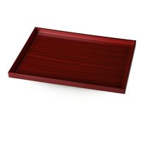 KMA SOデリカ盆・赤茶刷毛目 #60 049-3181860 1枚（直送品）