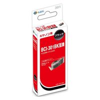 キヤノン（Canon）用 互換インク HBC-301BK ブラック（BCI-301BK互換） 1個