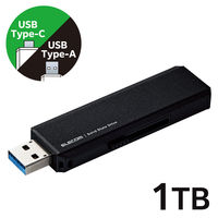 SSD 外付け 250GB USB3.2 Gen2 超小型 スライド式 ブラック ESD