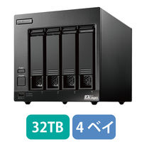 エレコム NAS 32TB 4ベイ ワークグループモデル 完成品 ネットワークHDD NSB-74D32TW22（直送品）