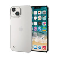 iPhone14 ケース カバー ハード 軽量 薄型 カメラ周り保護 ストラップホール付 クリア エレコム 1個（直送品）