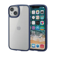 iPhone14/13 ケース カバー ハイブリッド 背面ガラスマットクリア 指紋防止 高透明 エレコム