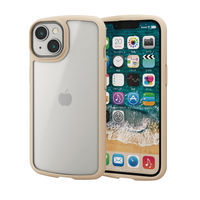 iPhone14/13 ケース カバー ハイブリッド 背面マットクリア 指紋防止 高透明 エレコム