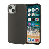 iPhone14 Plus ケース カバー シリコン カメラ周り保護 ブラック エレコム 1個（直送品）