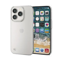 iPhone14 Pro ケース カバー ハード 軽量 薄型 カメラ周り保護 ストラップホール付 クリア エレコム 1個（直送品）