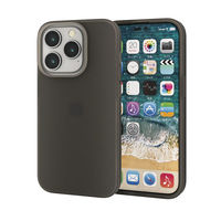 iPhone14 Pro ケース カバー シリコン 衝撃吸収 カメラ周り保護 ブラック エレコム 1個（直送品）