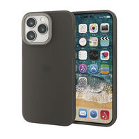 iPhone14 Pro Max ケース カバー シリコン 衝撃吸収 カメラ周り保護 ブラック エレコム 1個（直送品）