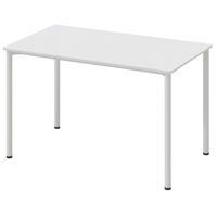アスクル マルチワークテーブル 幅1200×奥行700×高さ720mm ホワイト天板・ホワイト脚 1台  オリジナル（わけあり品）