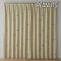 スミノエ PEANUTS セミオーダー カーテン ベストフォーメーション 1800×900mm ベージュ １セット(2枚入)（直送品）