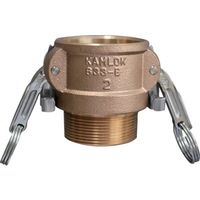 カムロック ツインロックタイプカプラー オネジ ブロンズ 633ーBBL 1ー1/2インチ BR 633-BBL-1-1/2-BR 1個（直送品）