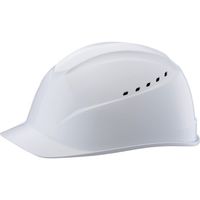 谷沢製作所 タニザワ エアライトS搭載ヘルメット(アメリカンタイプ・溝付・通気孔付) 帽体色:白 01230-JZ-W1-J 1個 354-8428（直送品）