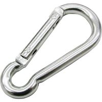 水本機械製作所 水本 アルミスナップフックBE型 シルバー 線径4.5mm 長さ50mm (1個入り) B-3006 1袋(1個)（直送品）