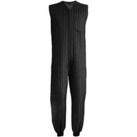 トーマセンイ TEAGLES 11070 中綿キルトインナーつなぎ ブラックLL BK LL 1枚 454-1652（直送品）