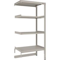 TRUSCO スチールラック M2型軽中量棚 台車天板収納型 860X600XH1800 4段 連結 M2-DB6364B 1台（直送品）