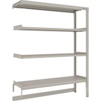 TRUSCO スチールラック M2型軽中量棚 台車天板収納型 1460X450XH1800 4段 連結 M2-DB6544B 1台（直送品）