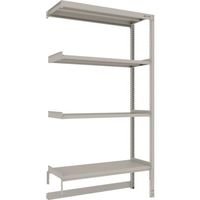 TRUSCO スチールラック M2型軽中量棚 台車天板収納型 1160X450XH2100 4段 連結 M2-DB7444B 1台（直送品）