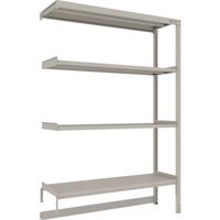 TRUSCO スチールラック M2型軽中量棚 台車天板収納型 1460X450XH2100 4段 連結 M2-DB7544B 1台（直送品）