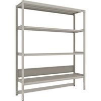 TRUSCO スチールラック M2型軽中量棚 台車天板収納型 1760X450XH2100 4段 単体 M2-DB7644 1台（直送品）