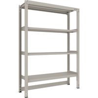 TRUSCO スチールラック M3型中量棚 台車天板収納型 W1500XD471XH2100 4段 単体 M3-DB7554（直送品）