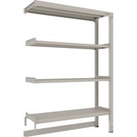 TRUSCO スチールラック M3型中量棚 台車天板収納型 W1500XD471XH2100 4段 連結 M3-DB7554B（直送品）