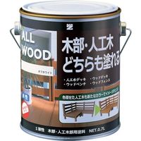BANーZI BAN―ZI 木部・人工木用塗料 ALL WOOD 0.7L オフホワイト 25ー92B K-ALW/L07D1 1缶 370-1700（直送品）