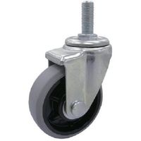 ねじ込み式 自在 キャスター ウレタン 車輪径125mm Jタイプ SJT型 ネジ寸法M16×40ピッチ2 SJT-125GU-M16-40（直送品）