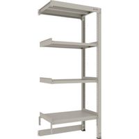 TRUSCO スチールラック M3型中量棚 台車天板収納型 W900XD571XH2100 4段 連結 M3-DB7364B（直送品）