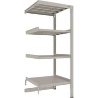 TRUSCO スチールラック M3型中量棚 台車天板収納型 H2100XW900XD921 4段 連結 M3-DB7394B（直送品）