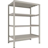 TRUSCO スチールラック M3型中量棚 台車天板収納型 H2100XW1500XD921 4段 単体 M3-DB7594（直送品）