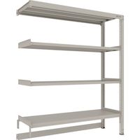 TRUSCO スチールラック M3型中量棚 台車天板収納型 W1800XD571XH2100 4段 連結 M3-DB7664B（直送品）