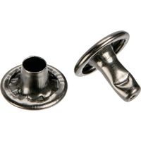 TRUSCO 大カシメ スチール 黒ニッケルメッキ 9mm 足長11.5mm 30組入 (ブリスターパック入) P-THP-CBN11.5（直送品）