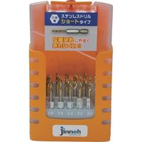 神王工業 jinnoh ステンレスドリル ショート六角軸14本セット TCHS14S TCHS-14S 1組(14本) 369-0726（直送品）