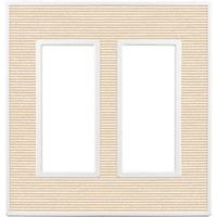 SUGATSUNE (210032229)PXPーFW02ーFBスイッチプレート・コンセントプレート(2連) PXP-FW02-FB（直送品）