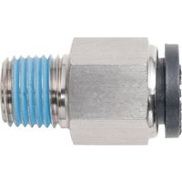 潤工社 ワンタッチ継手Mシリーズ ニップル 4mm PT1/4 PNM-4-PT1/4-BSM 1個 383-6760（直送品）