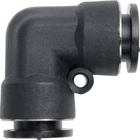 潤工社 ワンタッチ継手Mシリーズ ユニオンエルボ 6mm PLUM-6-PM 1個 383-6798（直送品）